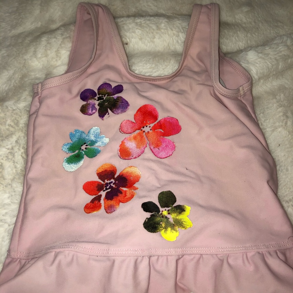 Flower swimsuit top